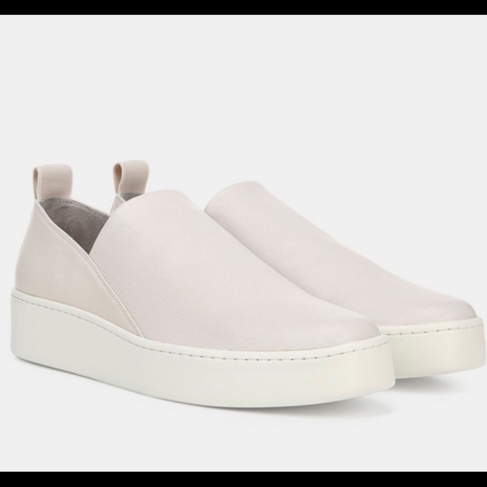 Vince slip on leather sneakers! Worn once!
